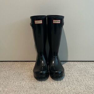 Hunter Big Kids Original Rain Boots | Size 6, Black